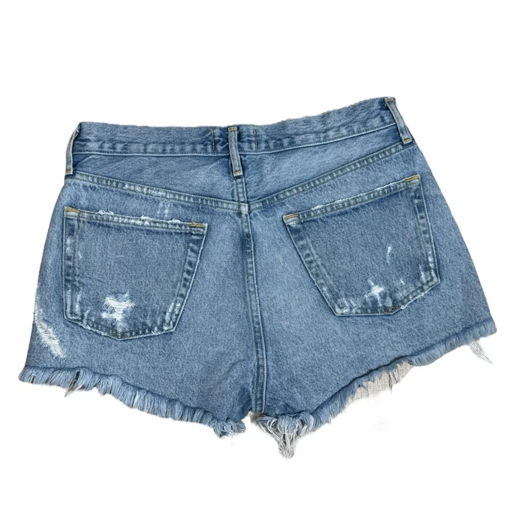 AGOLDE Parker Vintage Cut Off Short in Swapmeet Wash Size 27 Celeb Style - Picture 4 of 8